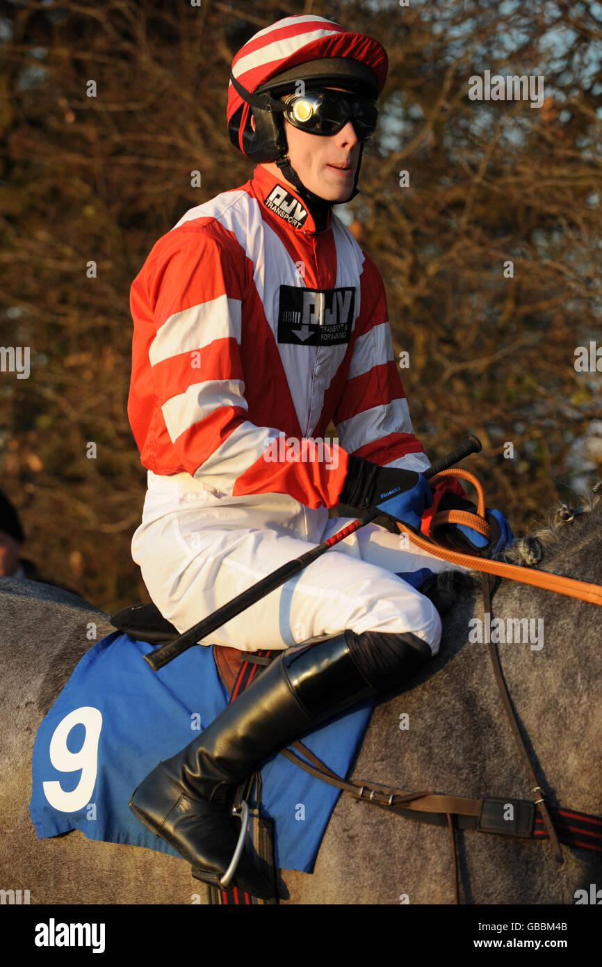 Horse Racing Peterborough Chase Day Huntingdon Racecourse Stock