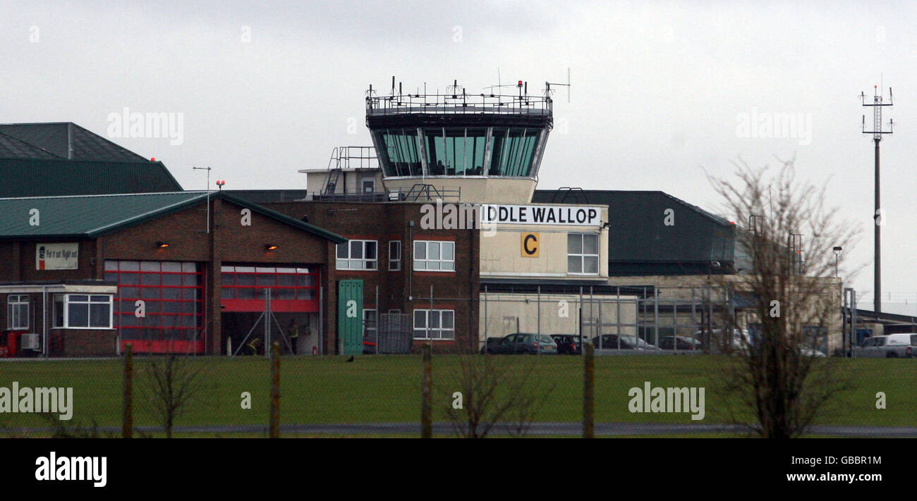 General view of Middle Wallop Army Air Corps, Middle Wallop, Hampshire where Prince Harry is due to enrol for helicopter training. Stock Photo