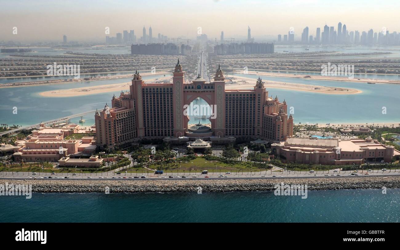 Dubai the palm ariel hires stock photography and images Alamy