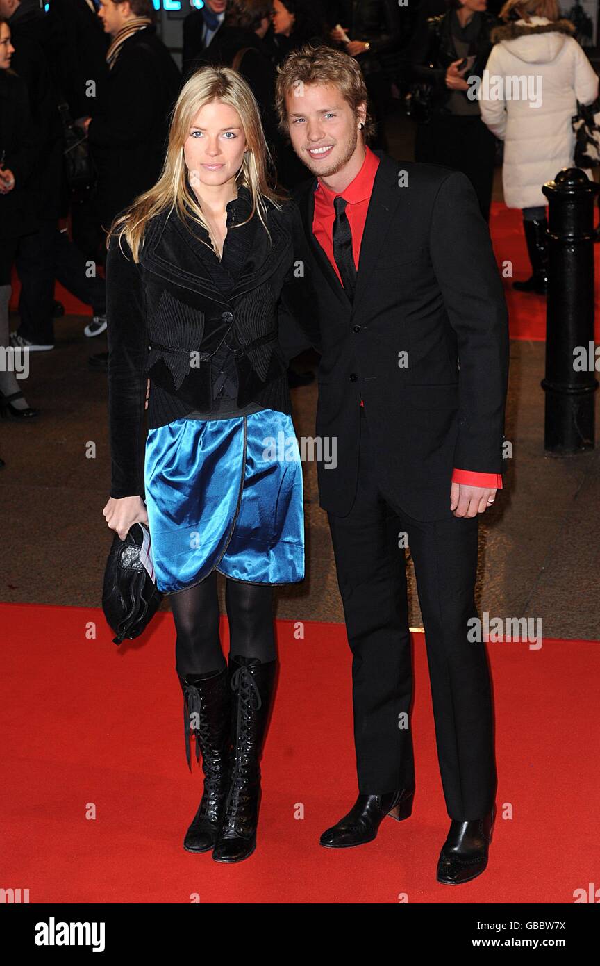 Sam Branson and Isabella Calthorpe attend the UK premiere of 'Valkyrie' held at the Odeon Leicester Square in London. Stock Photo