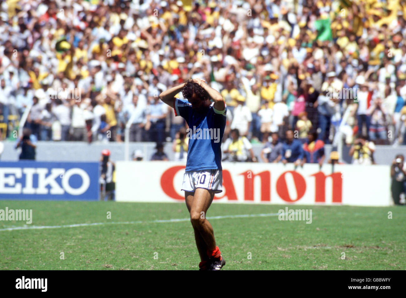 Fanion France - Belgique - Coupe Du Monde 1986 - Demi-finale 3/4 - Mexico 86
