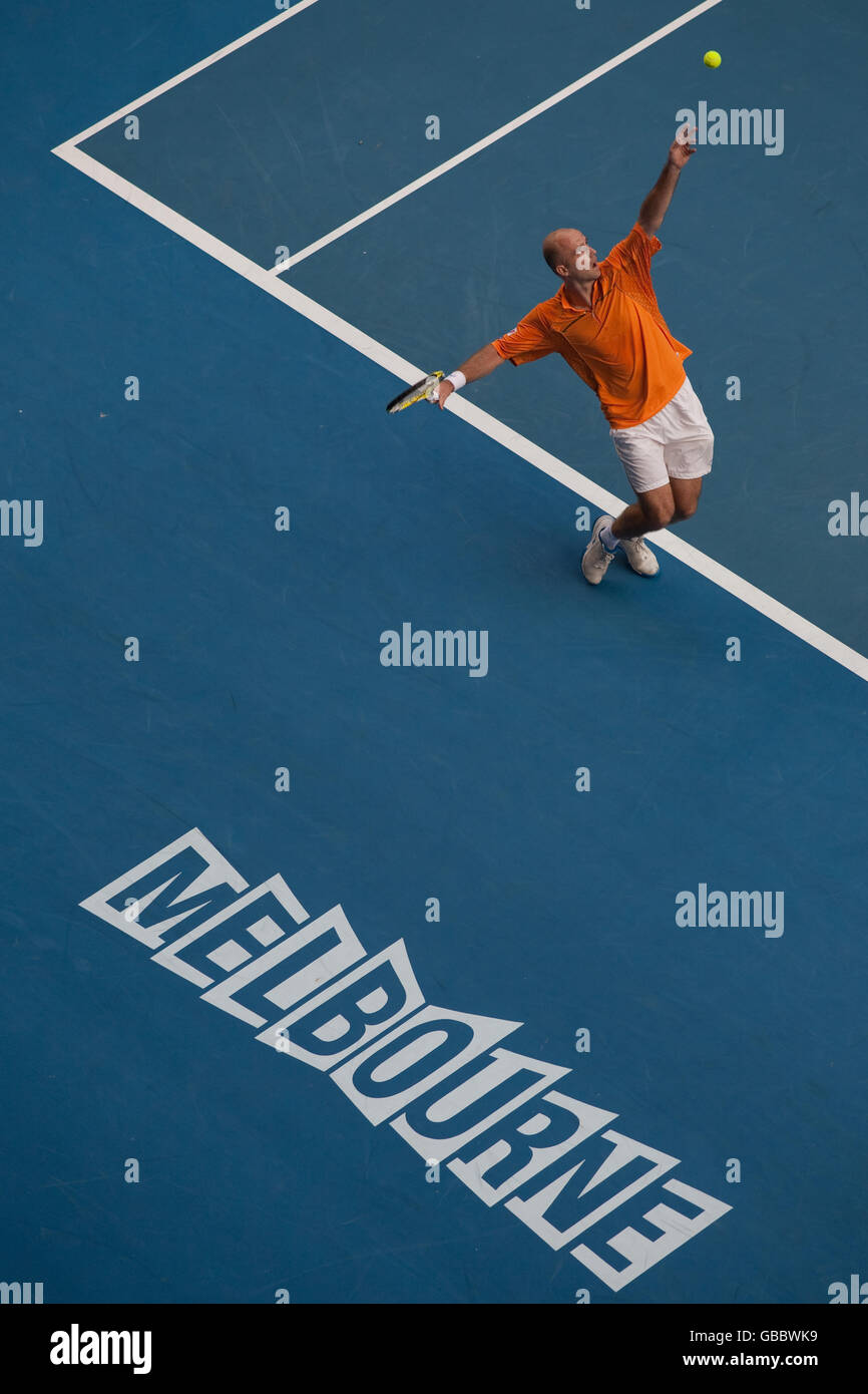 Tennis Australian Open 2009 Day Four Melbourne Park Stock Photo