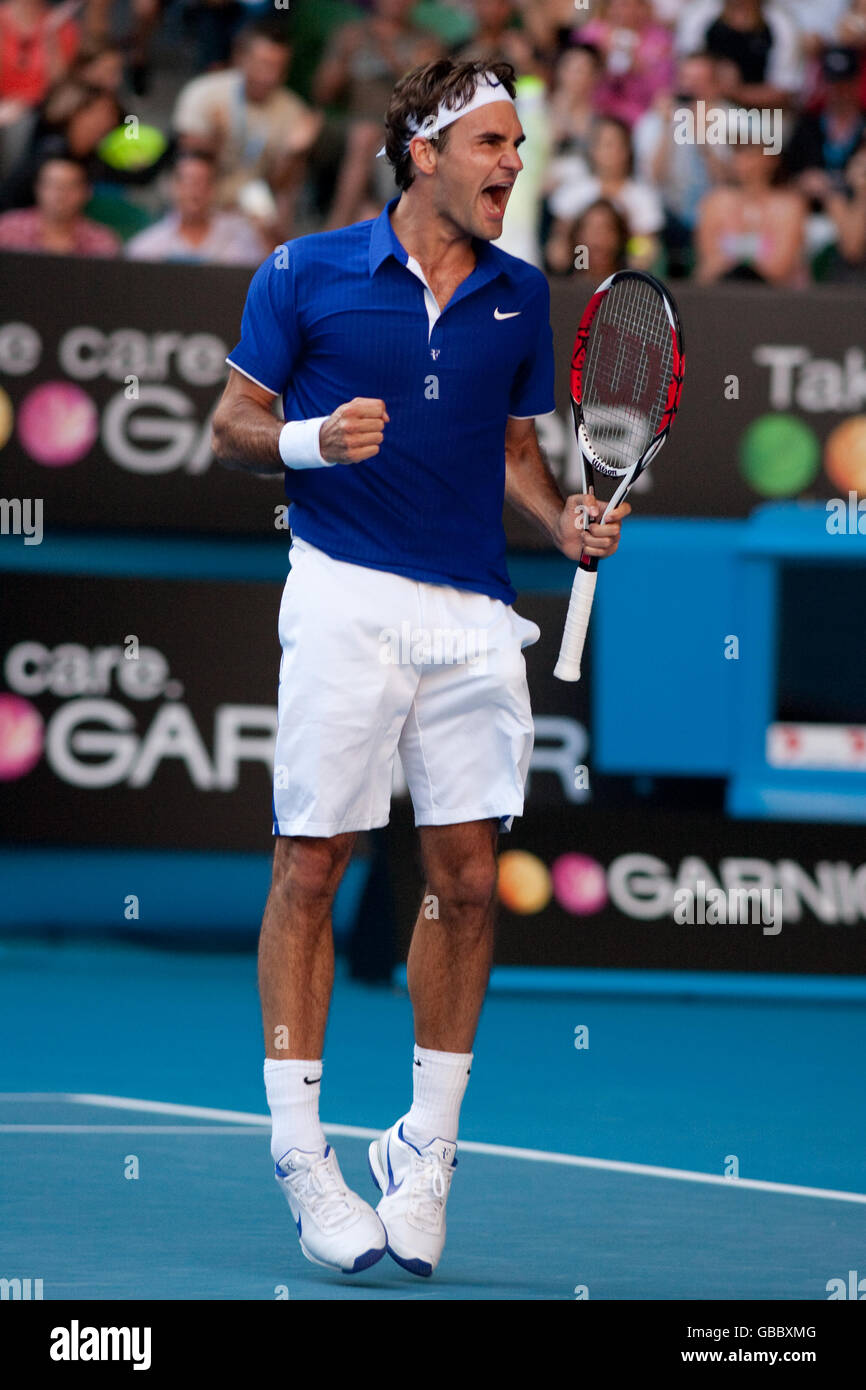 Tennis Australian Open 2009 Day Seven Melbourne Park Stock Photo