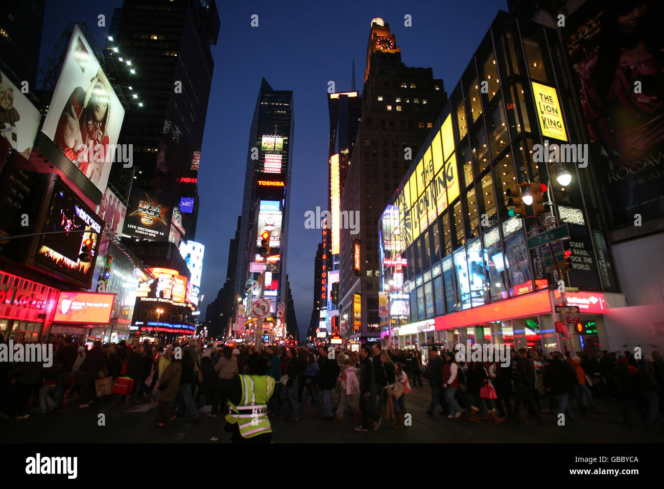 Travel stock - United States of America - New York. New York's Times Square. Stock Photo