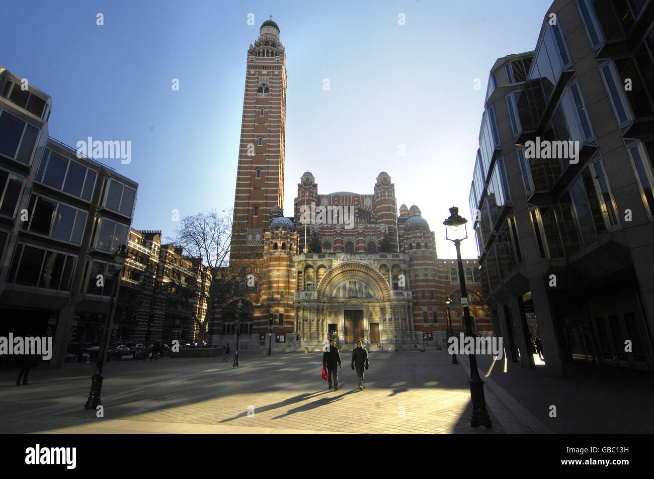A general view of Westminster Cathedral, London. Stock Photo