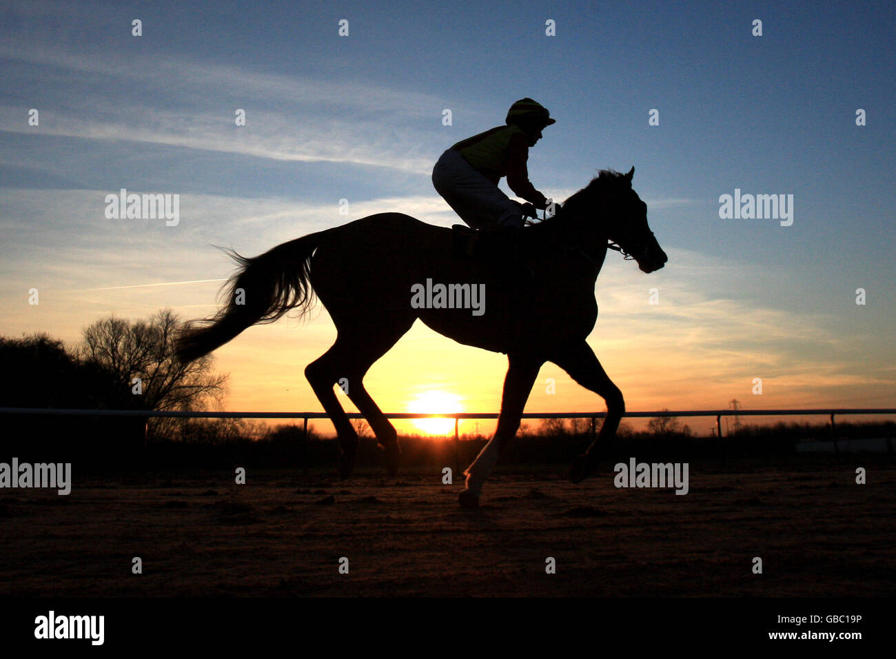 Horse Racing Southwell Racecourse Stock Photo Alamy