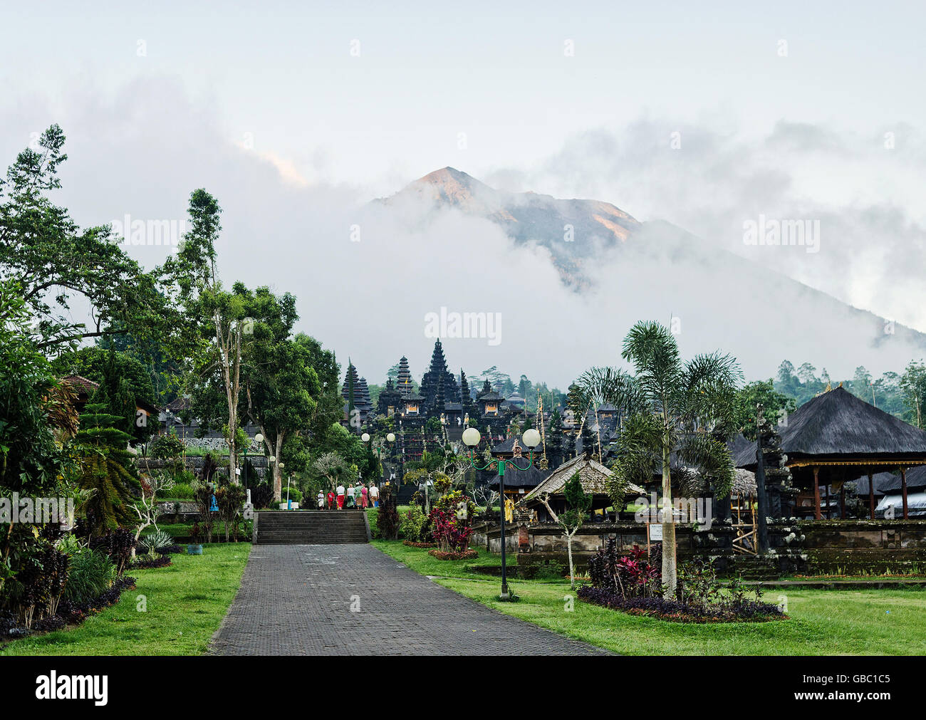 besakih temple complex famous landmark attraction in bali indonesia Stock Photo
