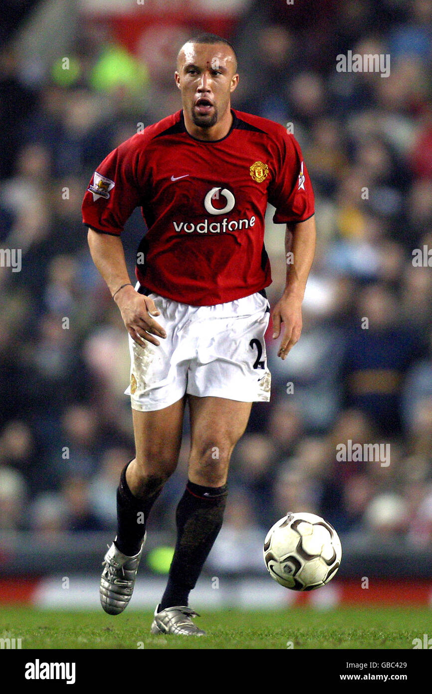Soccer - FA Barclaycard Premiership - Manchester United v Middlesbrough. Mikael Silvestre, Manchester United Stock Photo