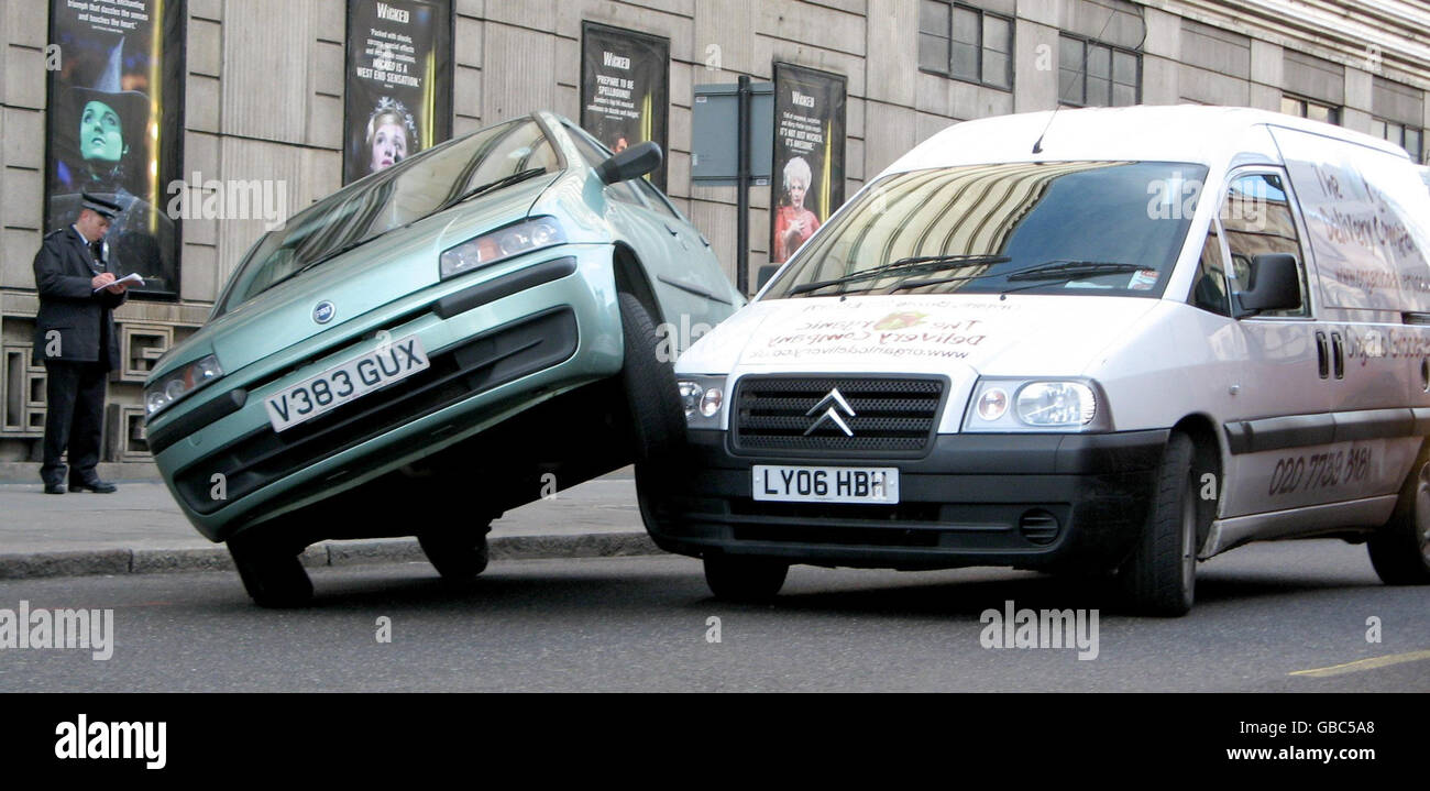 Car accident at Victoria Stock Photo