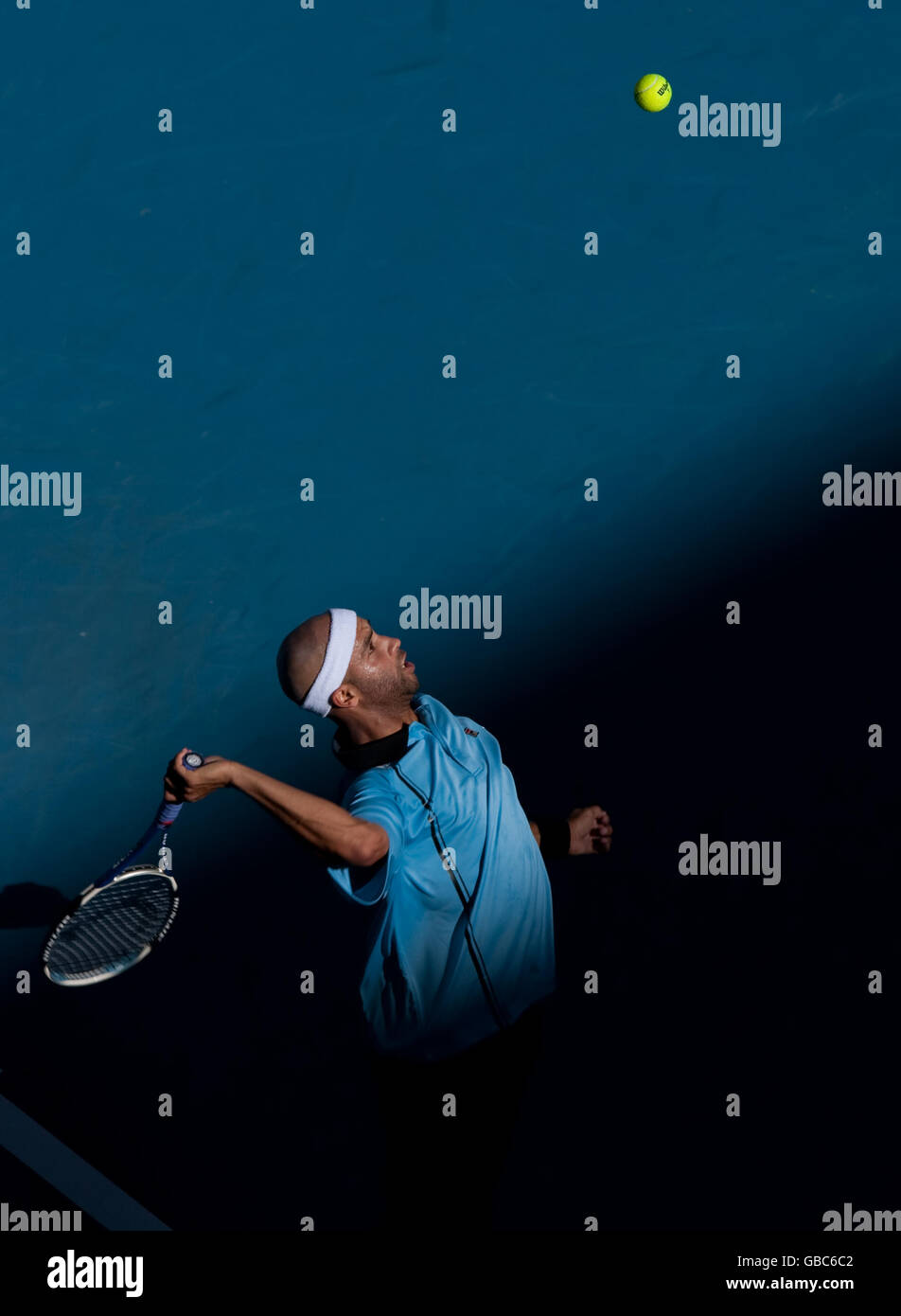 Tennis Australian Open 2009 Day Six Melbourne Parks Stock Photo