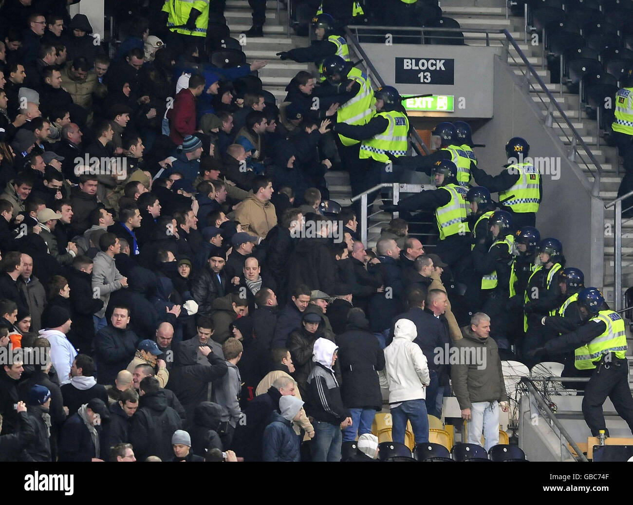 Millwall FC Fan pleading with the ref Stock Photo - Alamy