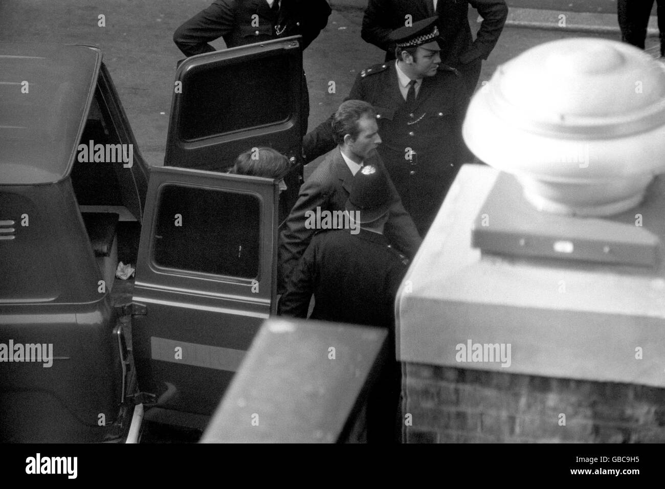 British Crime - Attempted Kidnapping - The Princess Anne Incident - London - 1974 Stock Photo