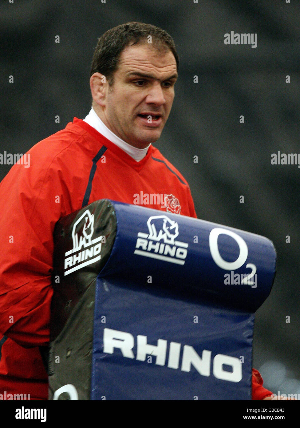 Englands coach martin johnson training session madjeski stadium dome hi