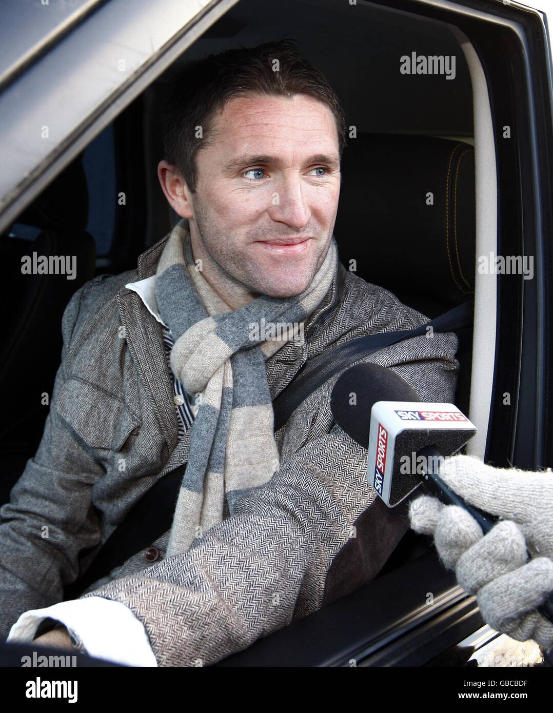 Soccer - Tottenham Hotspurs Training Session - The Lodge Training Camp - Essex. Tottenham Hotspurs' Robbie Keane leaves after a Training Session at The Lodge Training Camp Chigwell, Essex. Stock Photo