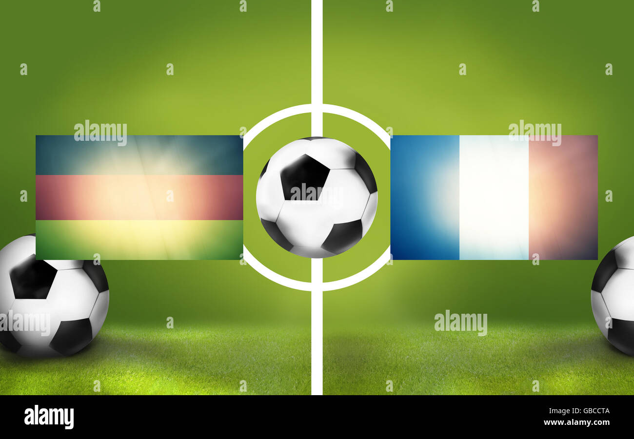 football soccer germany france background 3d render Stock Photo Alamy
