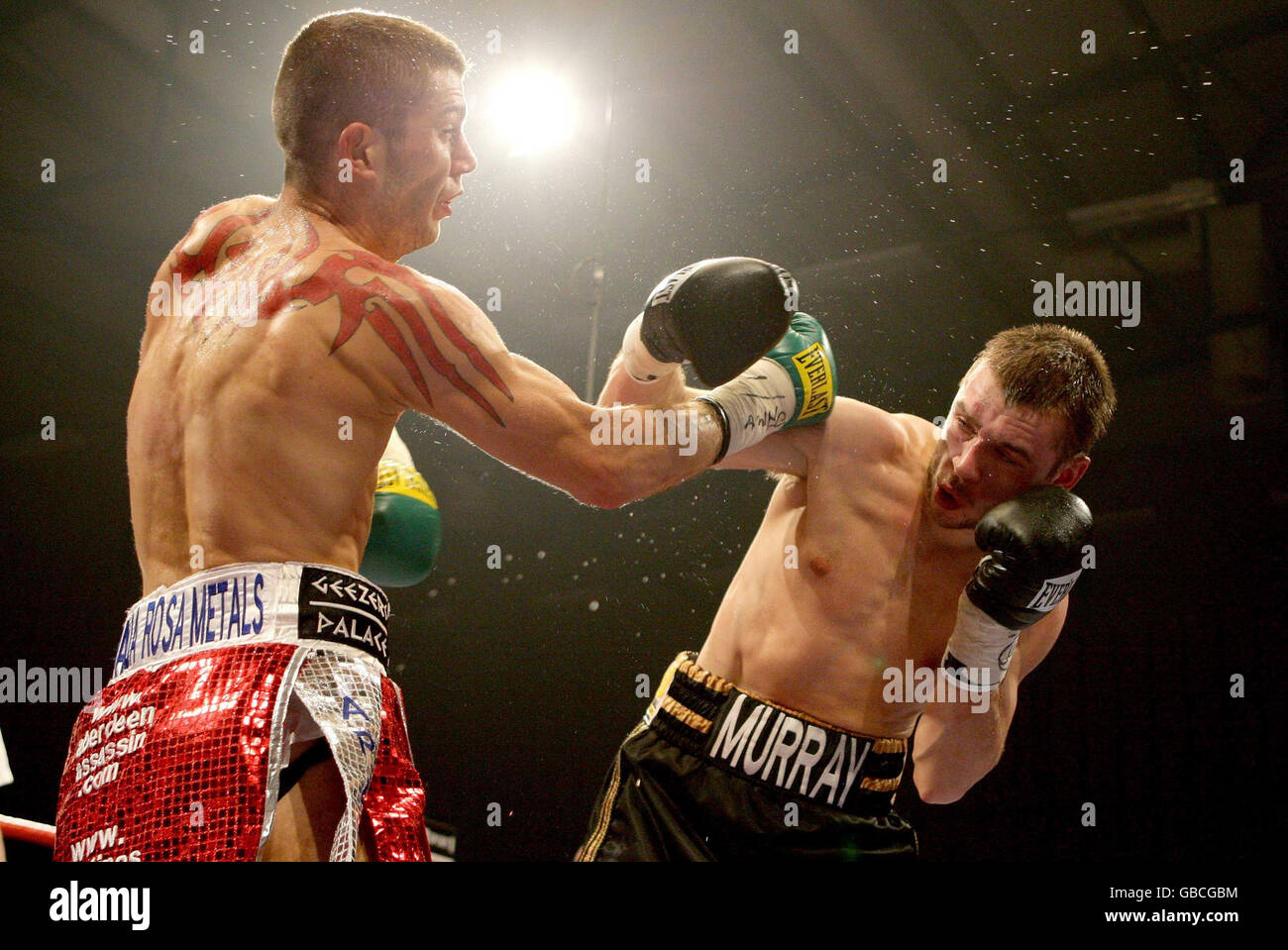 Boxing British Lightweight Title Fight John Murray v Lee McAllister