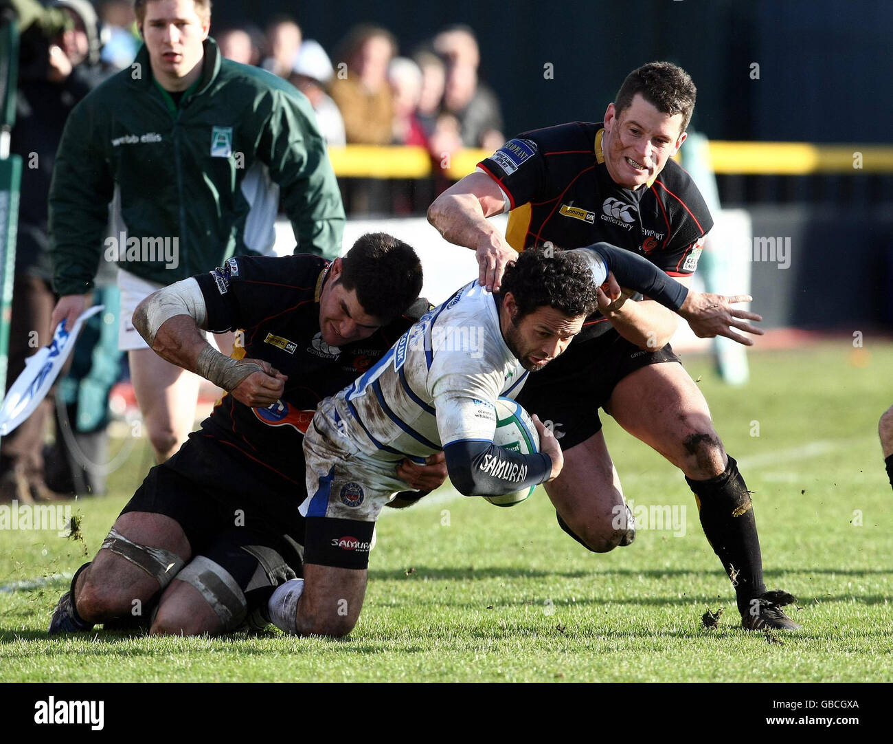 Rugby Union - Heineken Cup - Pool Five - Newport Gwent Dragons v Bath Rugby - Rodney Parade Stock Photo