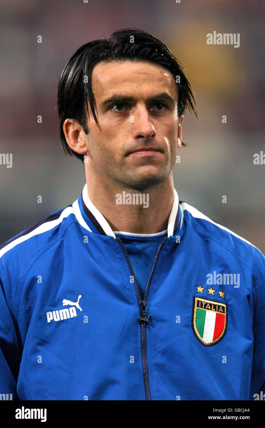 Soccer - International Friendly - Italy v Czech Republic. Christian Panucci, Italy Stock Photo