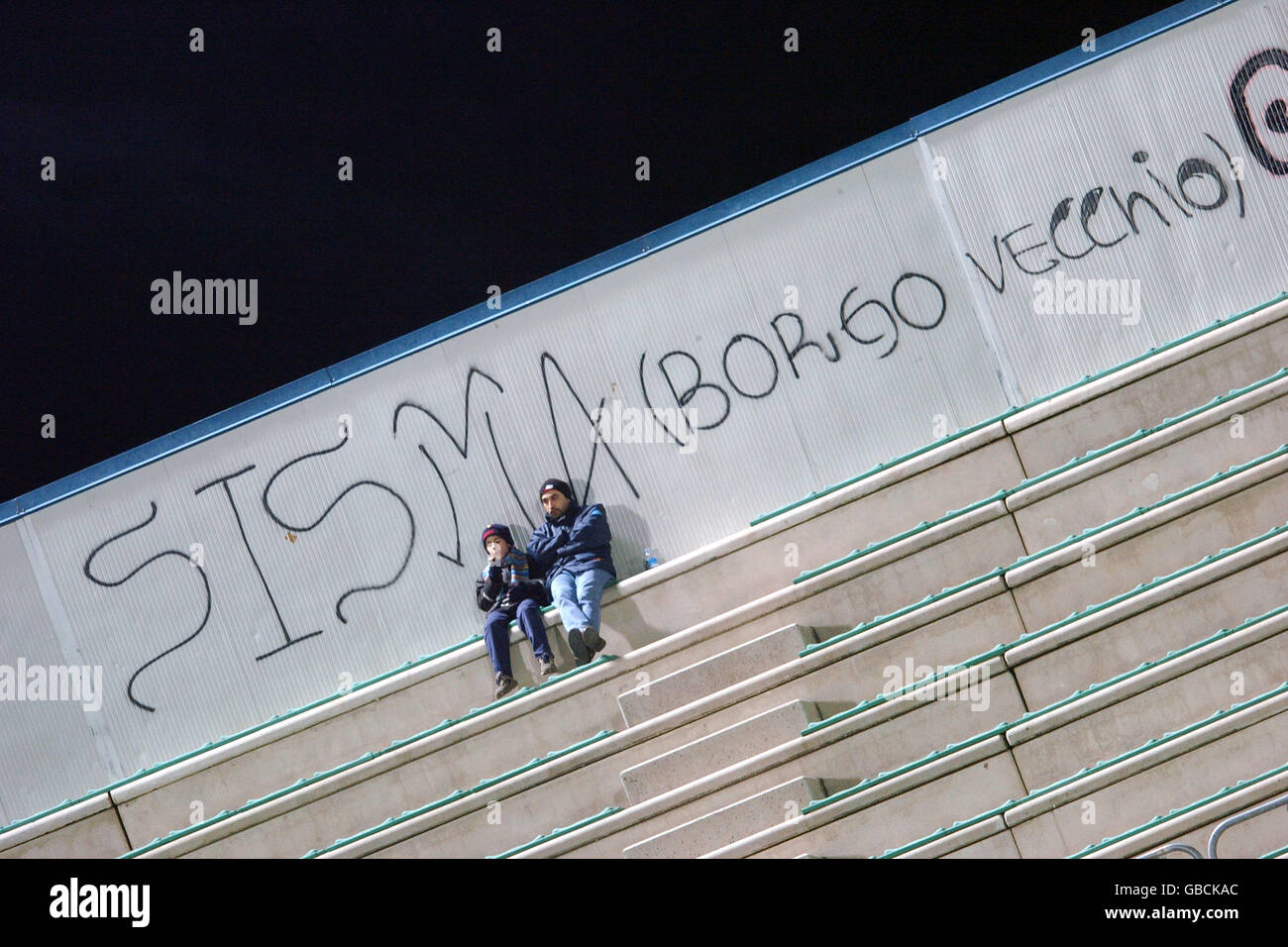 Fans of Palermo Football Club show their colors on game day