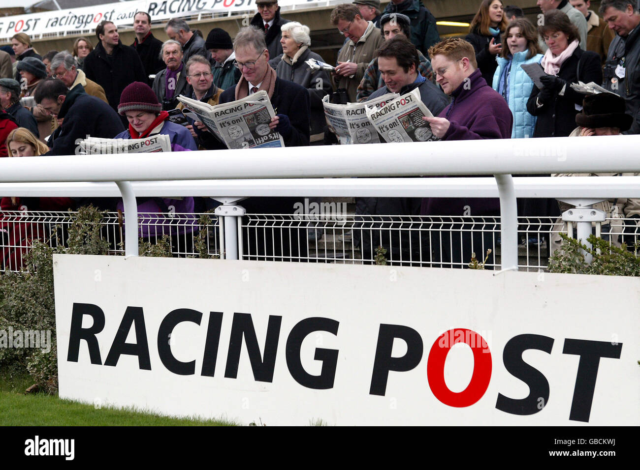 Horse Racing Kempton Park Racing Post Chase Day Stock Photo Alamy