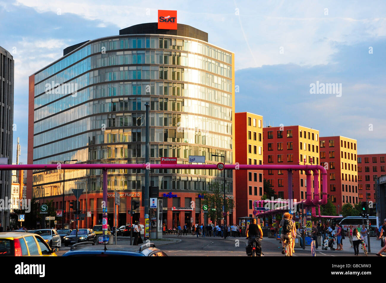 Buerogebaeude, Potsdamer Platz, Berlin-Mitte, Berlin, Hauptstadt, Deutschland Stock Photo