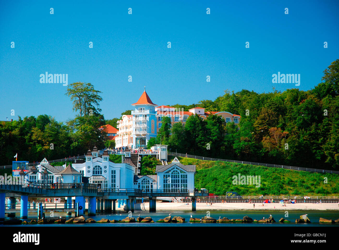 Seebad, Sellin, Seebruecke, Insel Ruegen, Ruegen, Tourismus ...