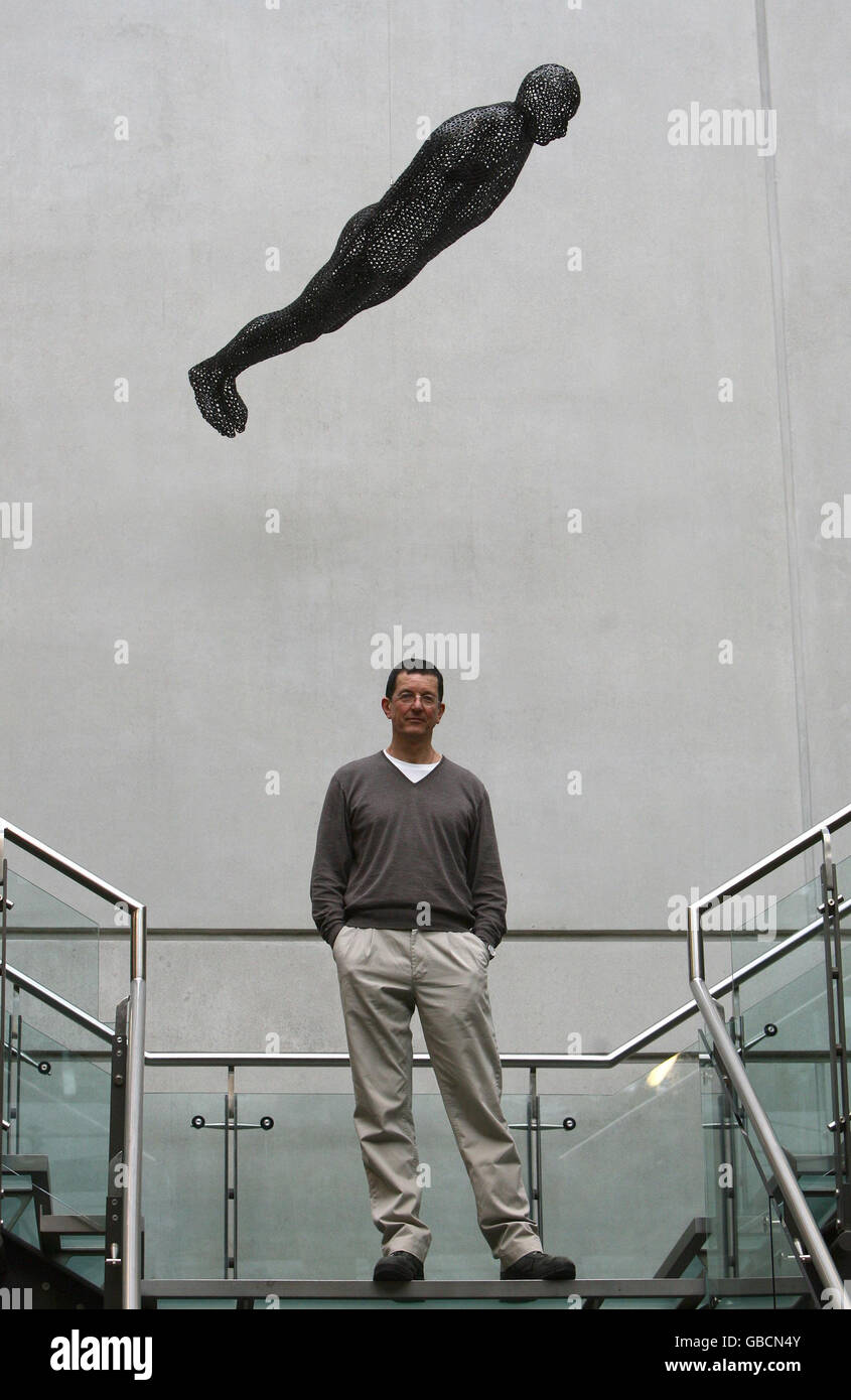 Antony Gormley sculpture on display Manchester City Art Gallery Stock Photo