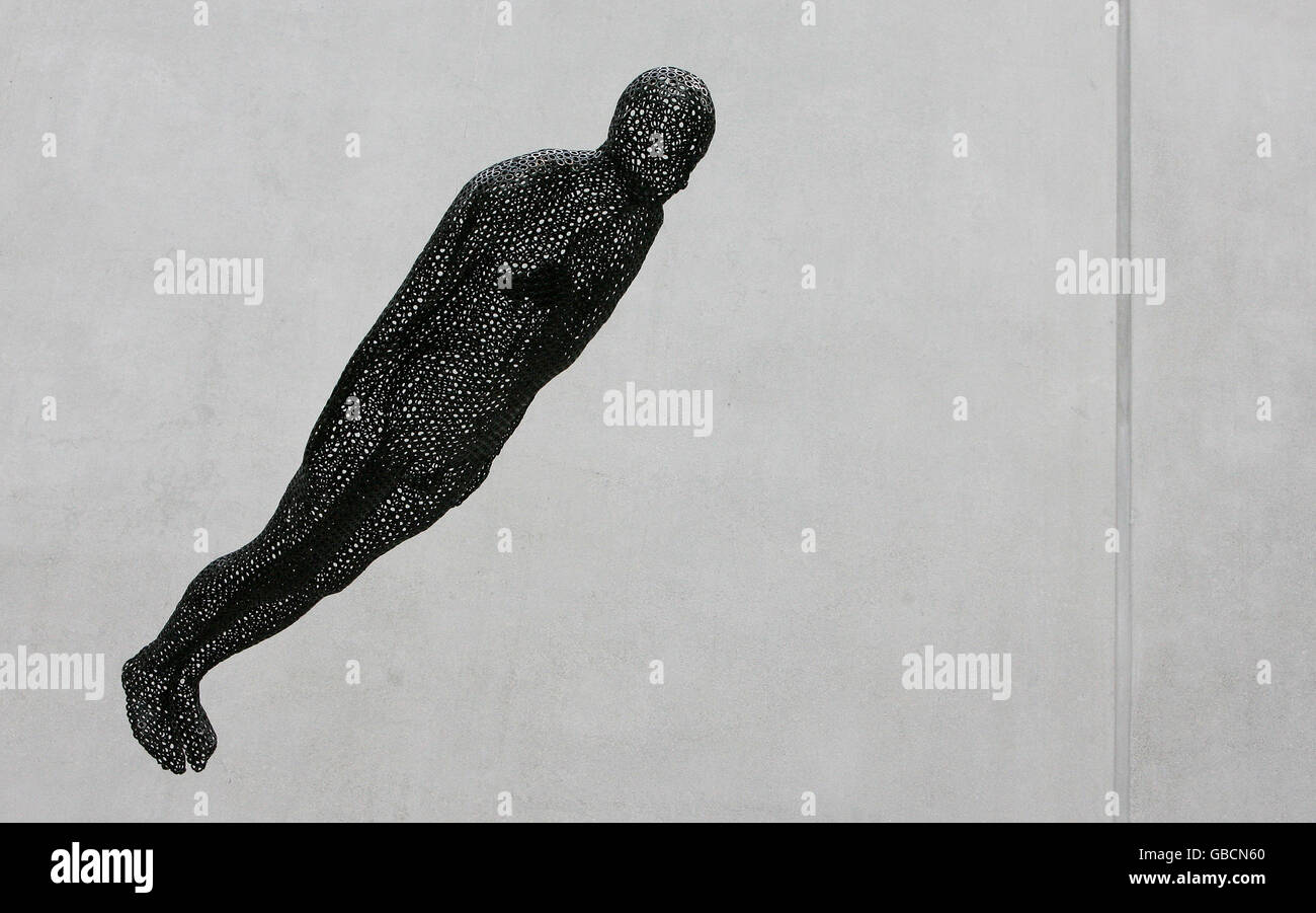 Antony Gormley sculpture on display Manchester City Art Gallery Stock Photo