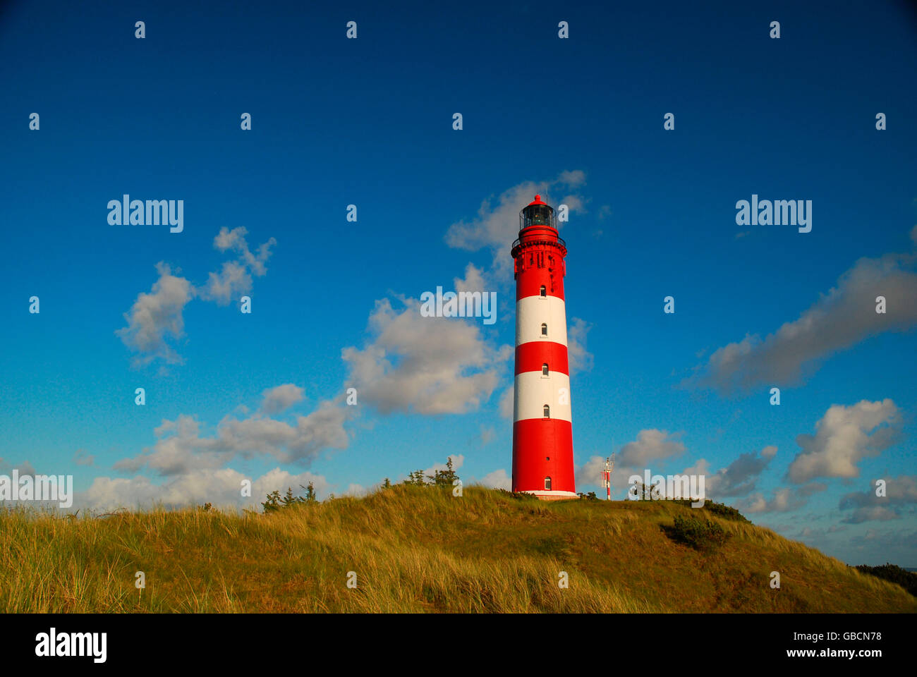 Seezeichen, Leuchtturm, Leuchtfeuer, Insel Amrum, Schleswig-Holstein, Deutschland Stock Photo