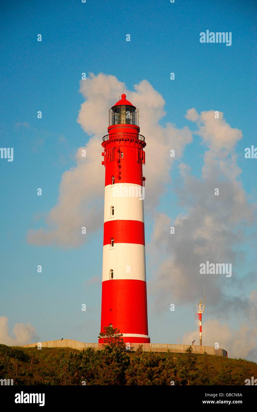 Seezeichen, Leuchtturm, Leuchtfeuer, Insel Amrum, Schleswig-Holstein, Deutschland Stock Photo