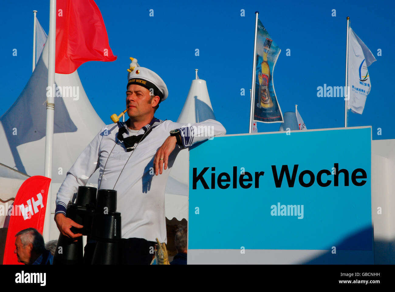 Symbolbild, Matrose, Kieler Woche, Yachthafen, Kiel, Schleswig-Holstein, Deutschland Stock Photo