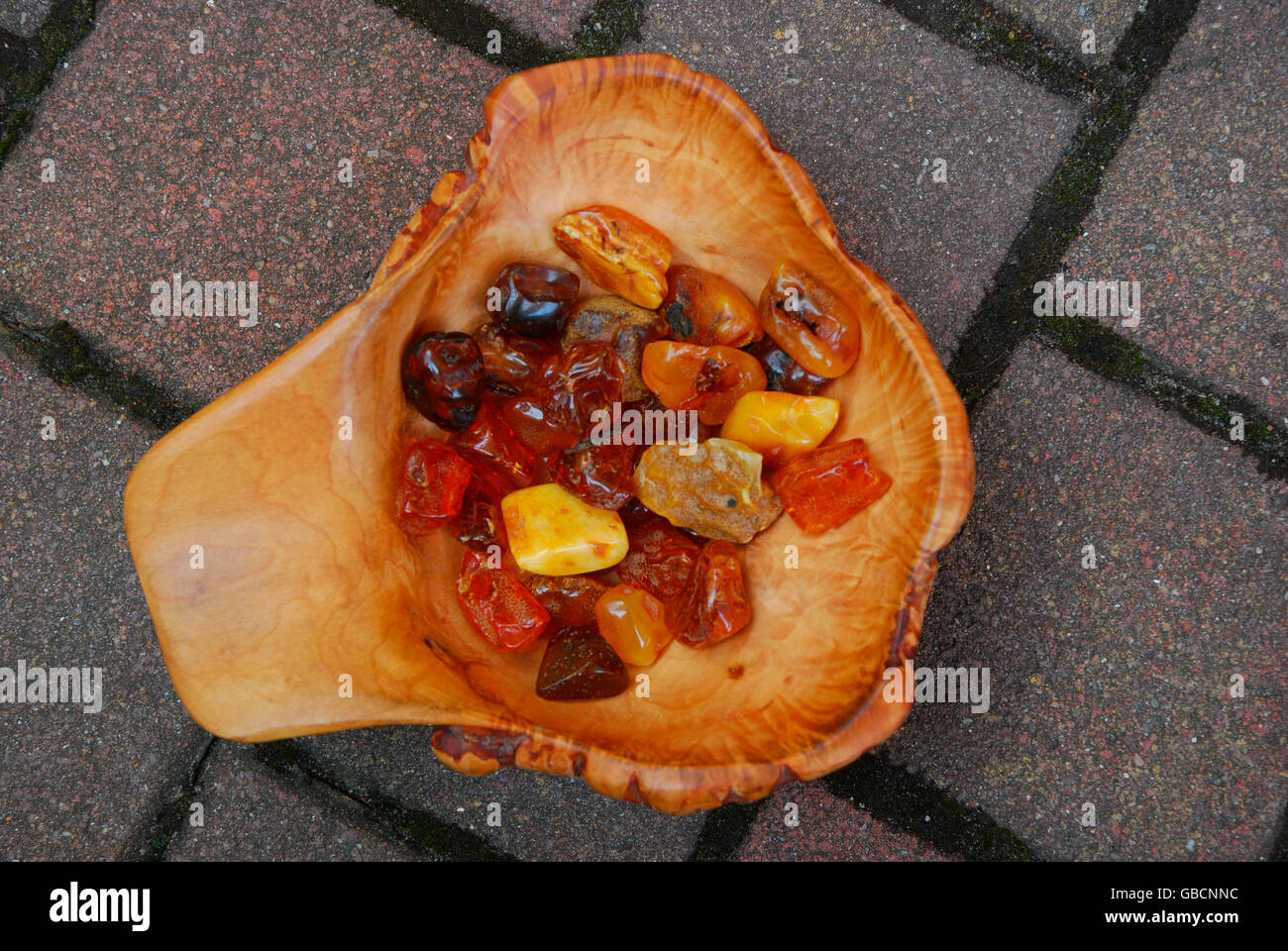 Prerow, Bernstein, Souvenir, Bodden, Fischland-Darss, Mecklenburg-Vorpommern, Deutschland Stock Photo