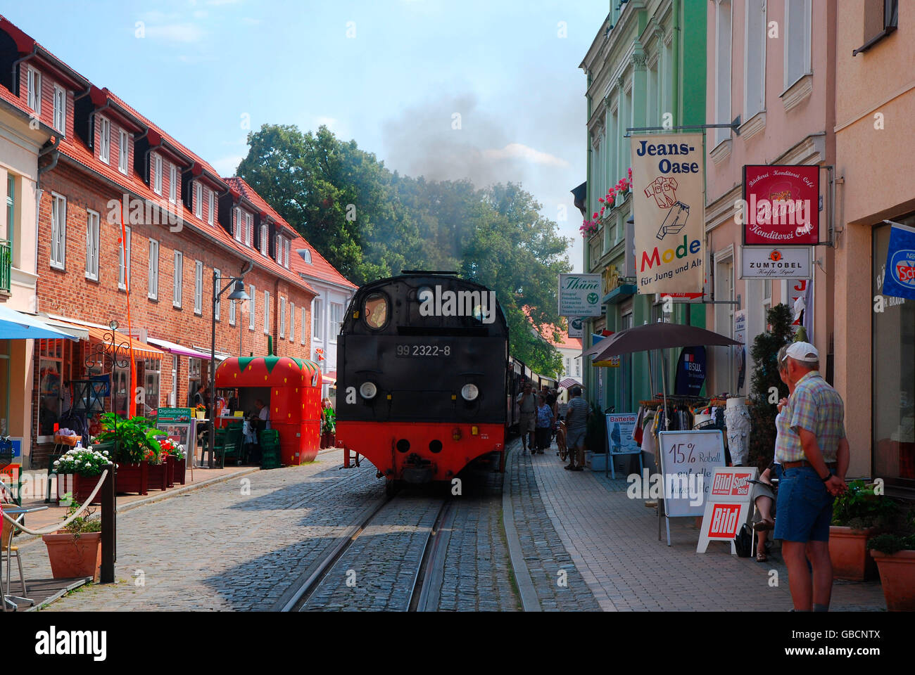 Bad doberan baederbahn molli mecklenburg vorpommern hires stock