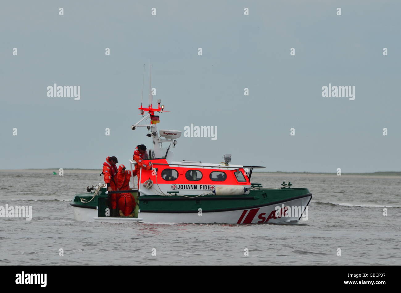 Seenotrettung, Menschenrettung, DGzRS, Beiboot Stock Photo