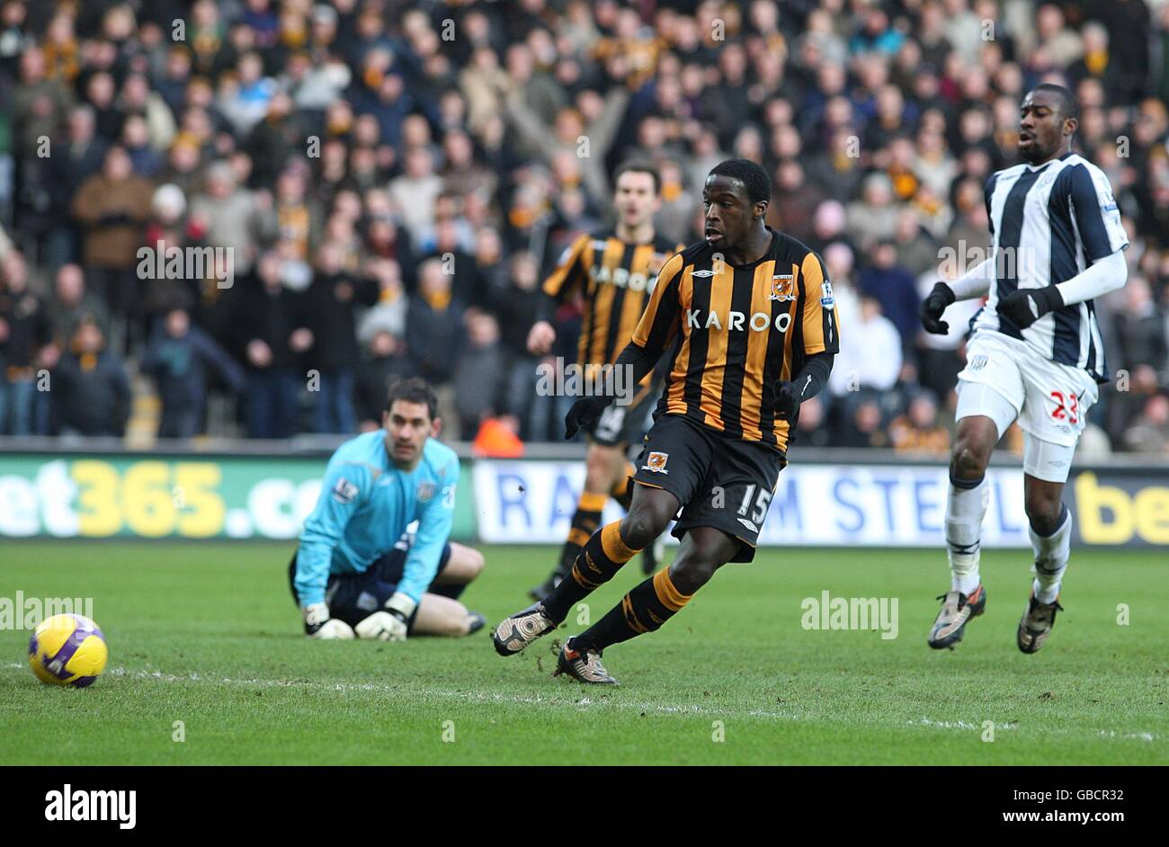 Soccer - Barclays Premier League - Hull City v Burnley - KC Stadium. Jimmy  Bullard, Hull City Stock Photo - Alamy