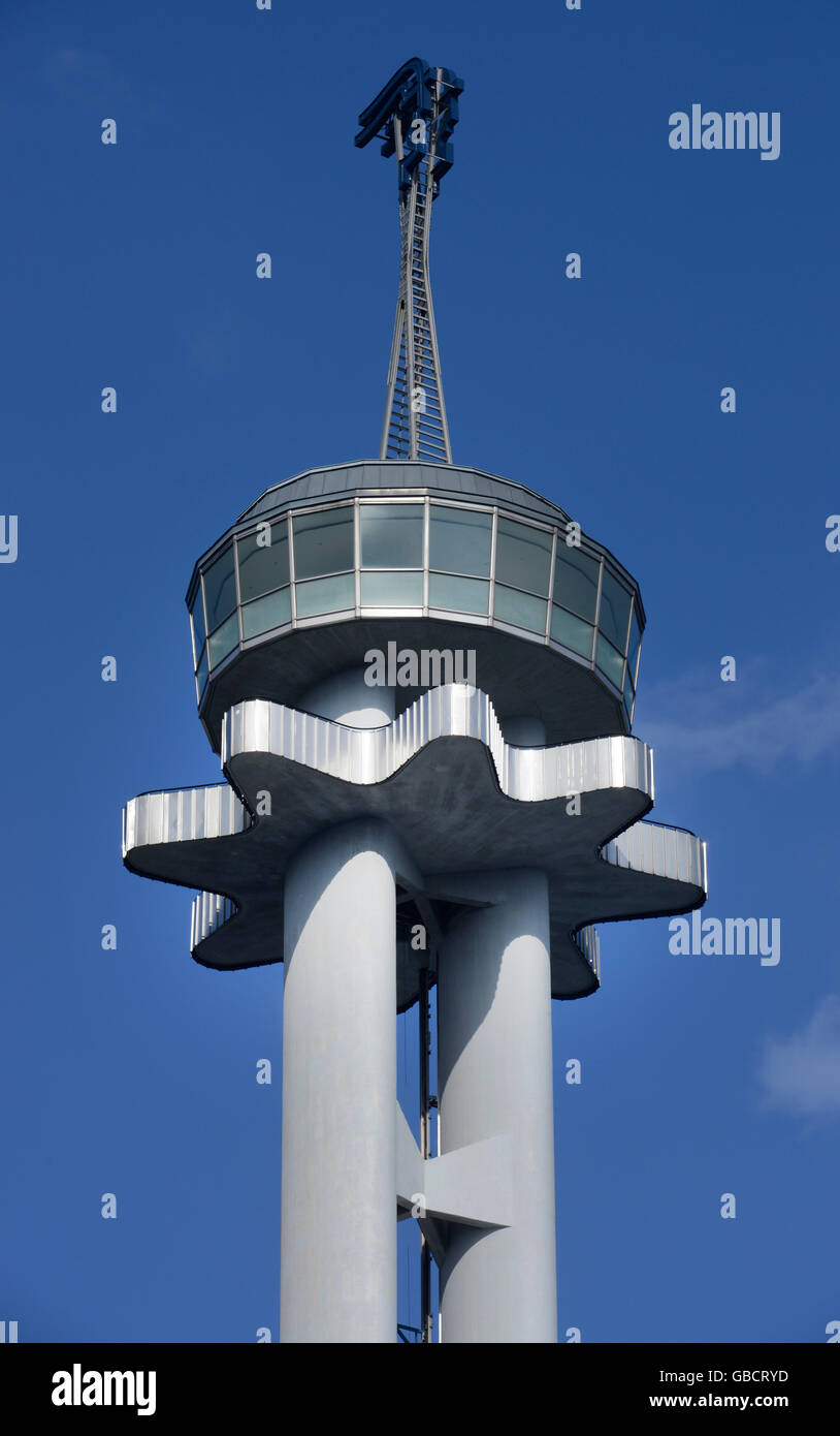 Hermesturm, Hermes tower, fair, Hanover, Lower Saxony, Germany Stock Photo