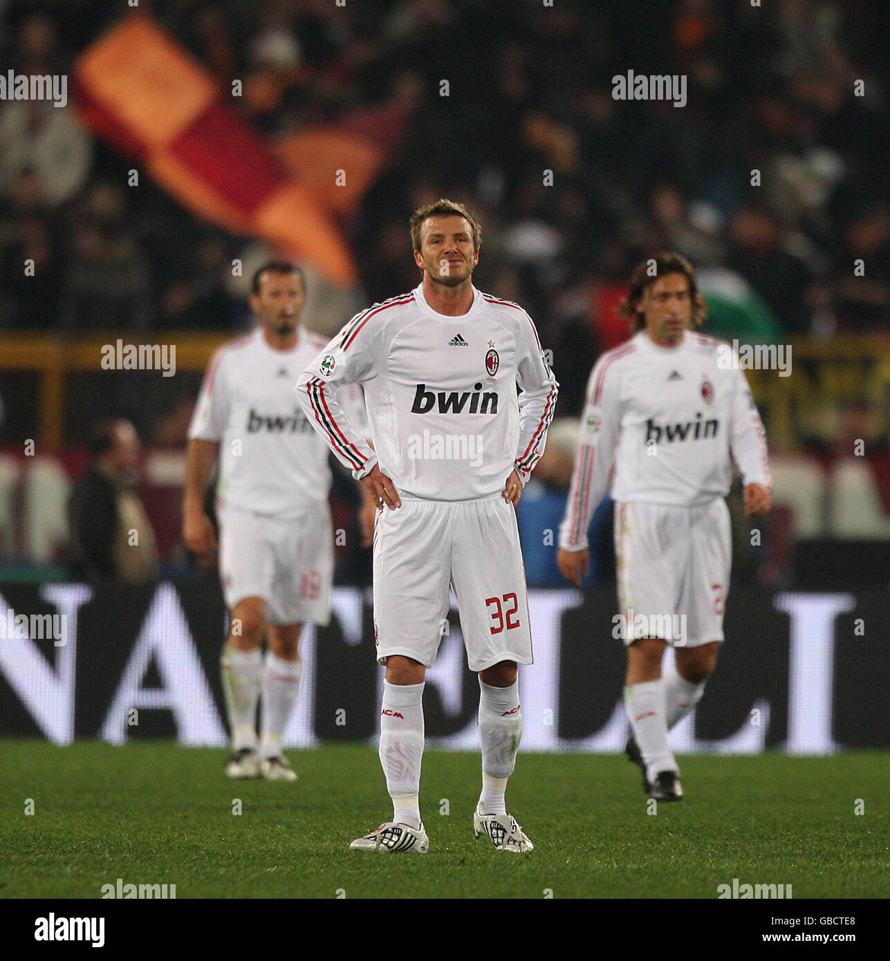 Soccer - Serie A - AS Roma v AC Milan - Stadio Olimpico Stock Photo