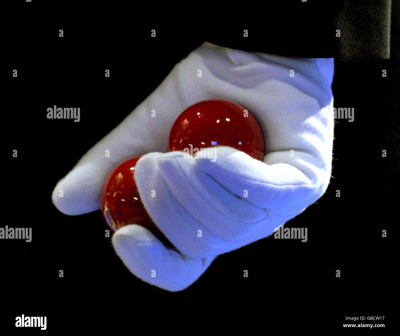 The referee with two red snooker balls in his hand hires stock photography and images Alamy