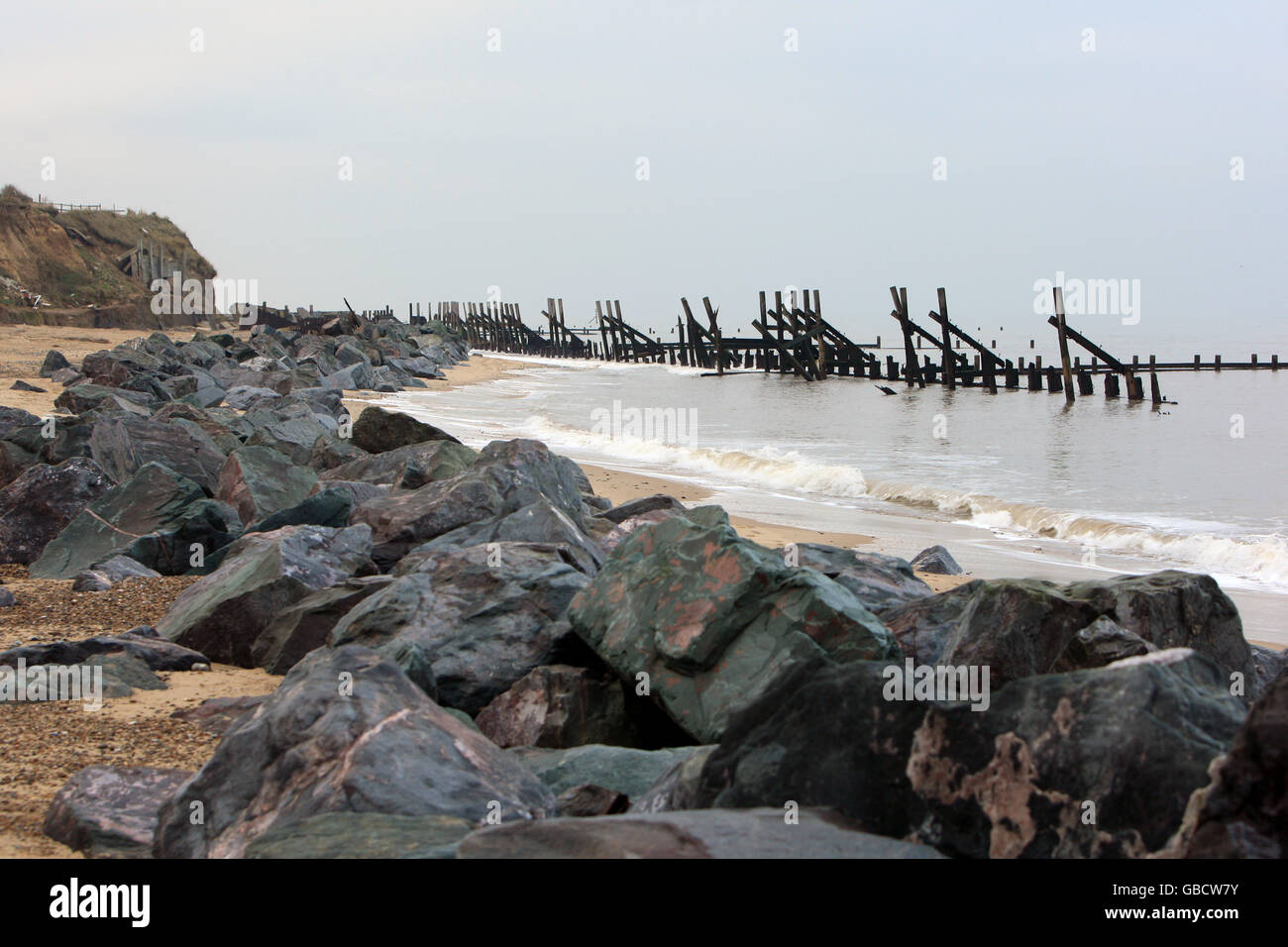 Happisburgh - Coastal Erosion - Norfolk Stock Photo - Alamy