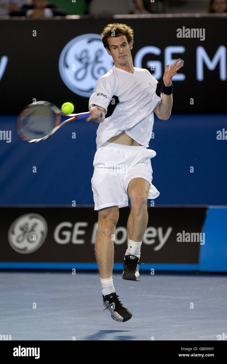 Tennis Australian Open 2009 Day Four Melbourne Park Stock Photo