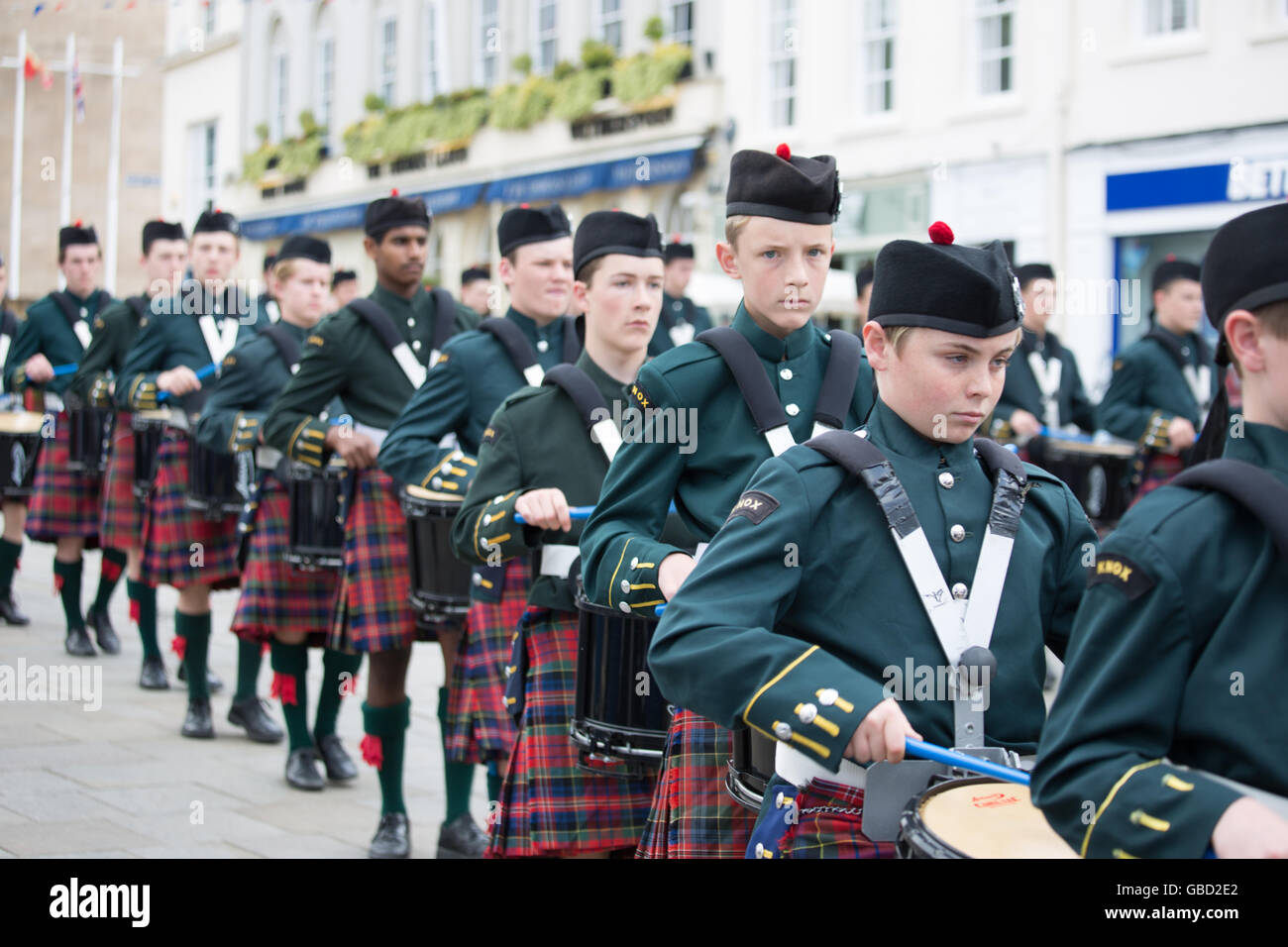 Knox Grammar School Pipe Band, from Sydney, Australia Stock Photo Alamy