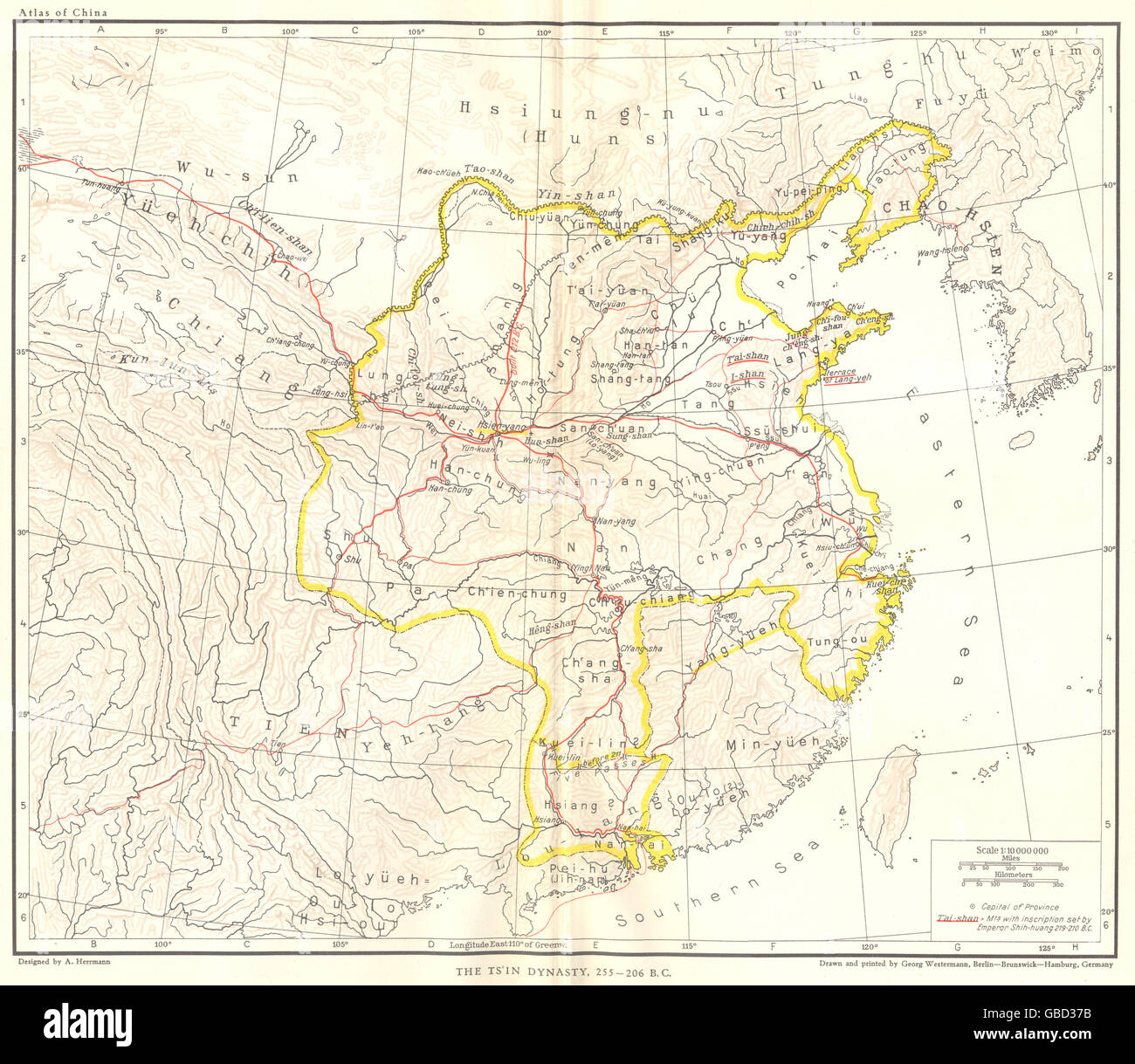 chin dynasty map