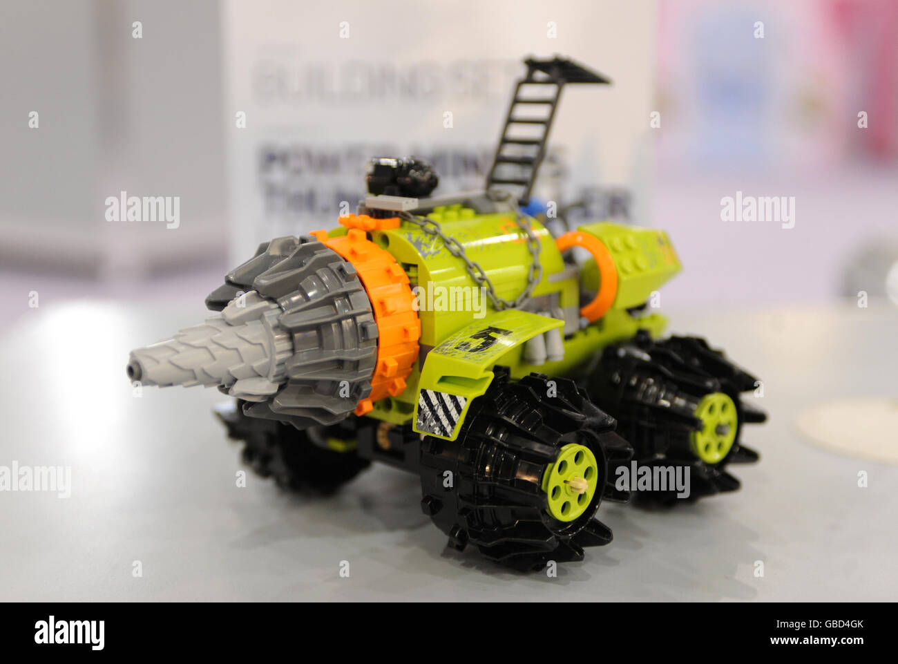Power Miners Thunder Driller building set by Lego on display at the Toy  Fair 2009 at ExCeL in east London Stock Photo - Alamy