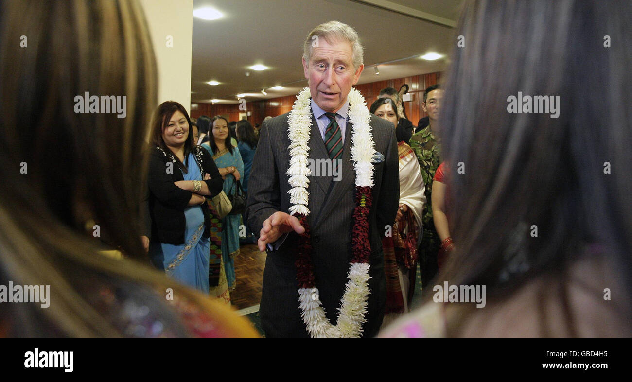 Prince of Wales visits Barracks in Folkestone Stock Photo