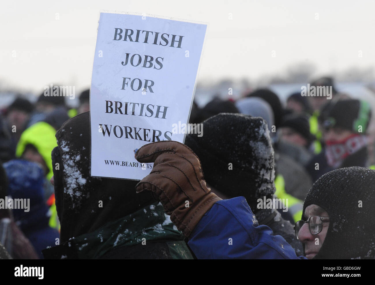 Jobs protest Stock Photo