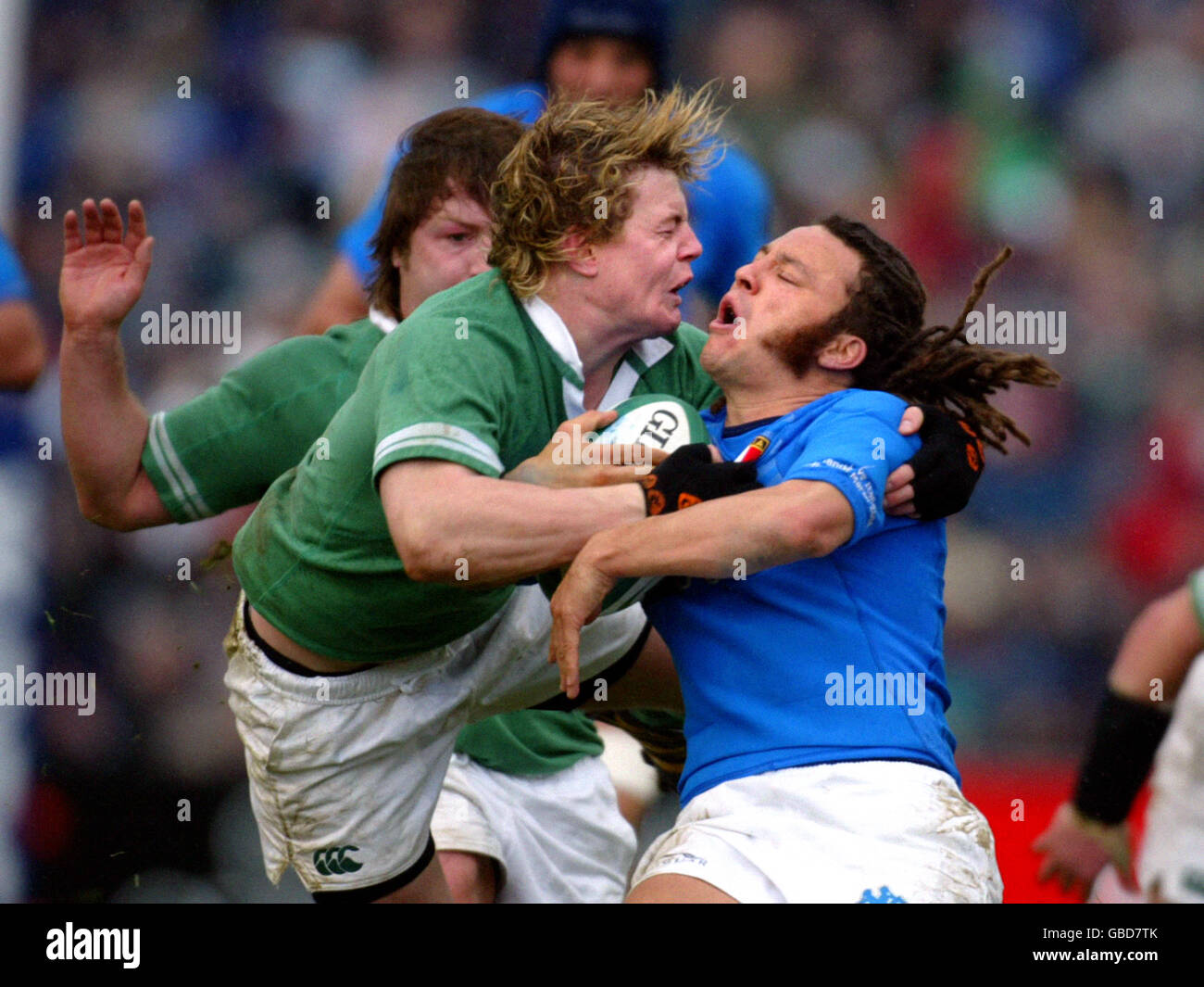 Rugby Union - The RBS Six Nations Championship - Ireland v Italy Stock Photo