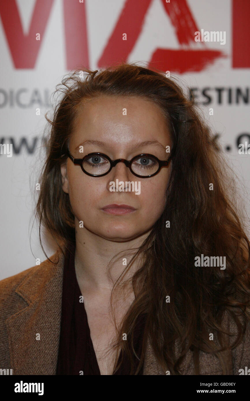 Actress Samantha Morton arrives at a Medical Aid for Palestinians (MAP) benefit evening for Gaza, held at the Grosvenor House Hotel in central London. Stock Photo