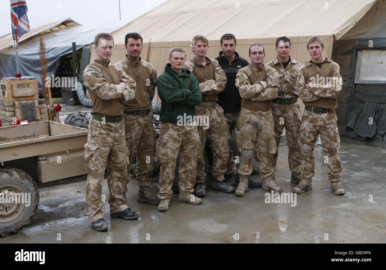 Members of 45 Command in Sangin DC in the Helmand province of Afghanistan. Stock Photo