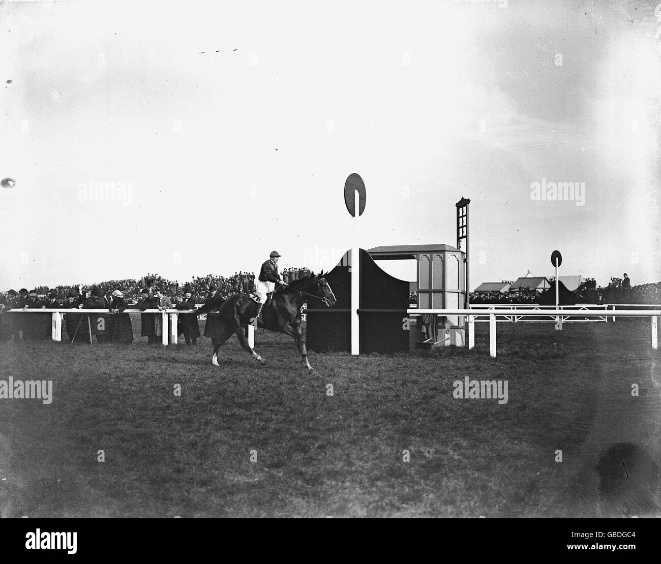 Sunloch ridden by Bill Smith the winner of The Grand National in 1914. Stock Photo