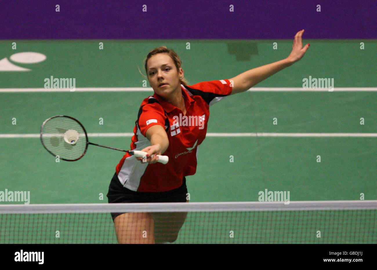 Badminton - European Badminton Championships - Echo Arena. England's Mariana Agathangelou Stock Photo